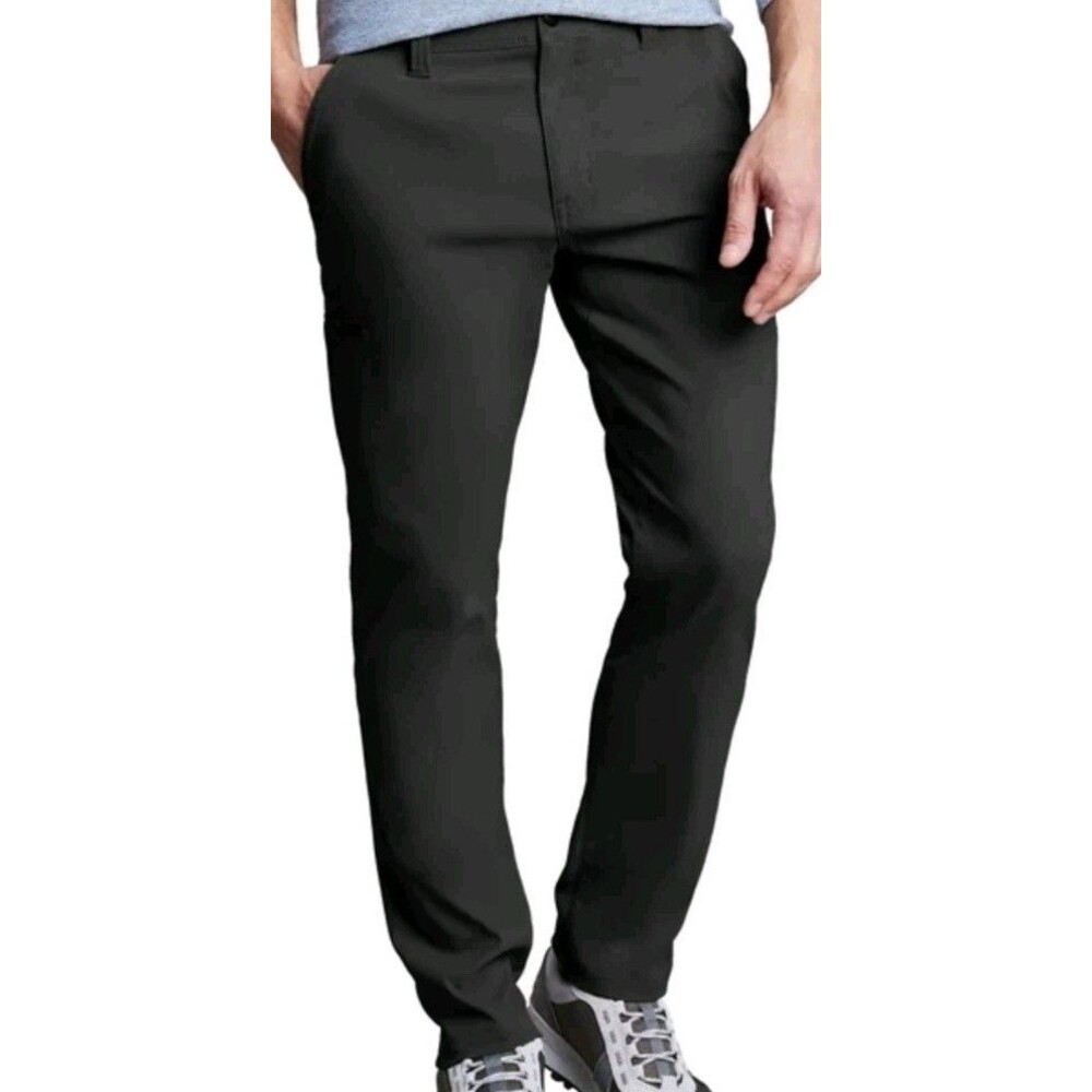 Copper & Oak Men's Tech Pant/ Black‎ / Straight Fit / 36 X 32 / New
